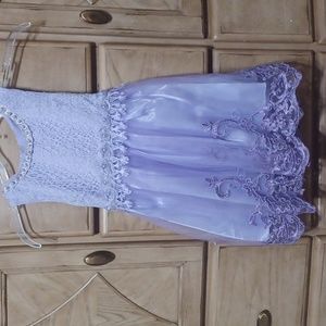 Girs lavender formal dress